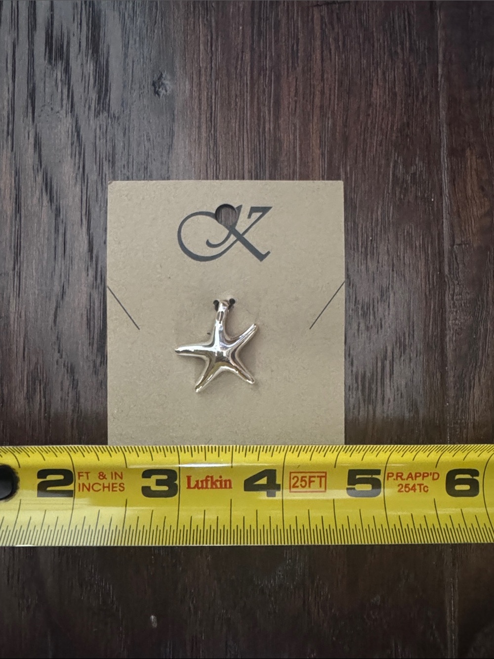 Silver Starfish Necklace Pendant - Picture 2 of 4